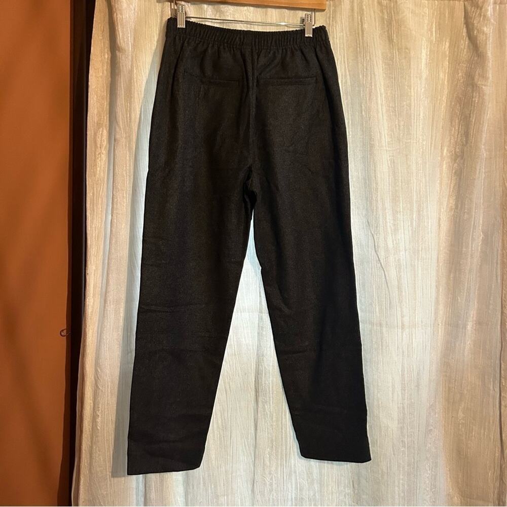 Everlane Dark Charcoal Wool Gray High-Rise Straight Trousers - Picture 5 of 9